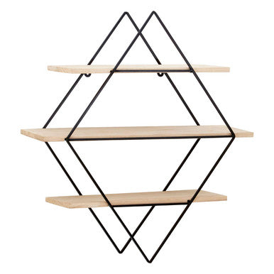 Brixton 3 Tier Rhombus Shelves