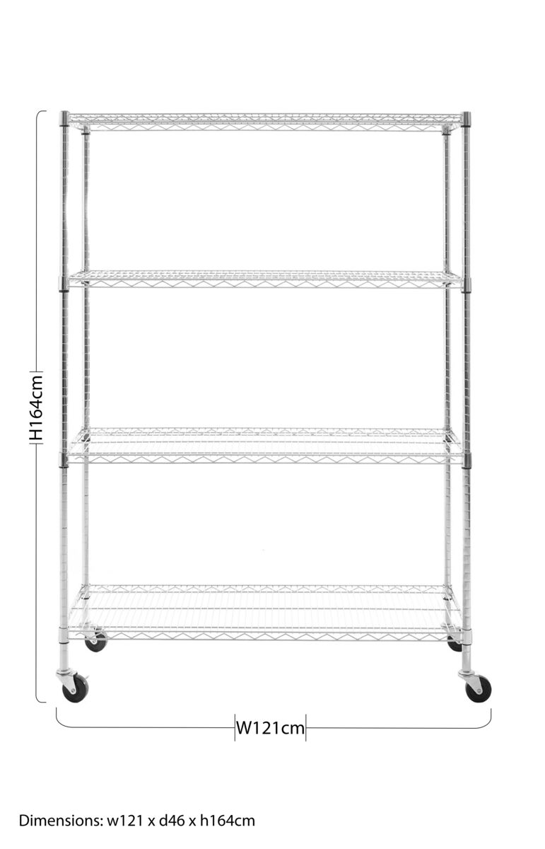 4 Tier Metal Shelf Unit | Frankfurt