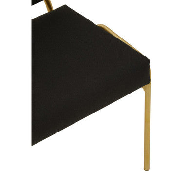 Black Linen Chair | Lexa