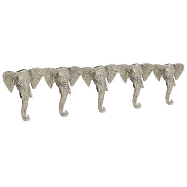 Safari 5 Hook Elephant Head Hanger