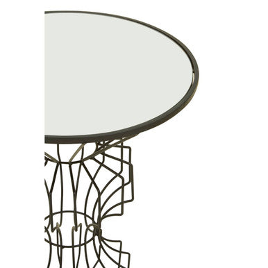 Yaxi Black Finish Frame Table