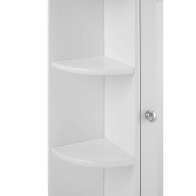 Portland Seven Shelf Mirrored Door Bathroom Cabinet