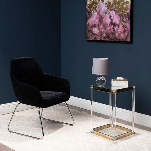Stockholm Black Fabric Chair