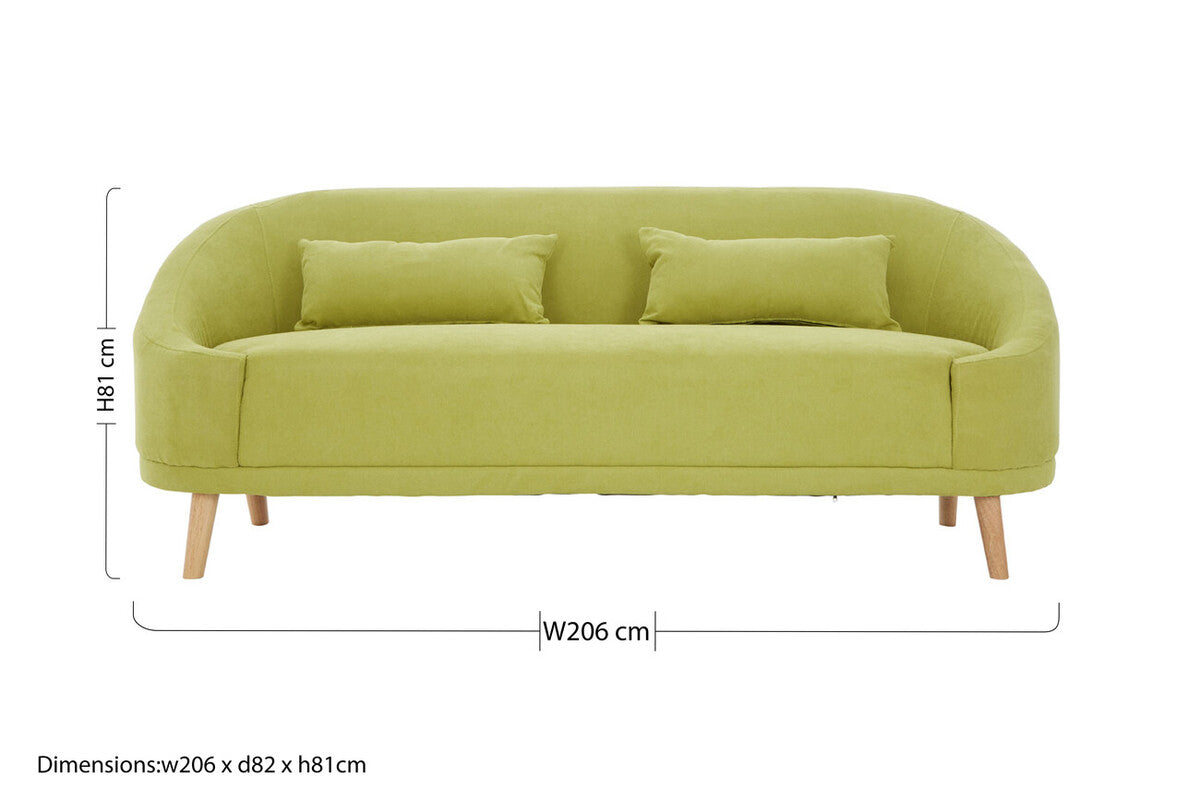 Holland Green Linen Sofa