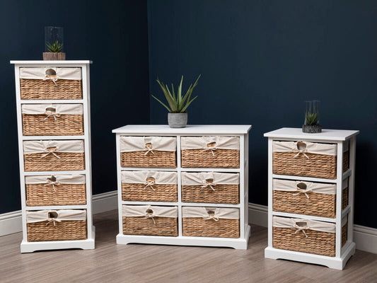 Ashby 3 Seagrass Drawer Chest.