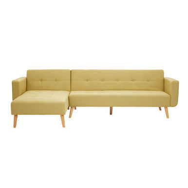 Olive Linen Corner Sofas Bed, Hansa Hagen