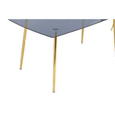 Wimslow Smoked Glass Dining Table with 6 Chairs Set