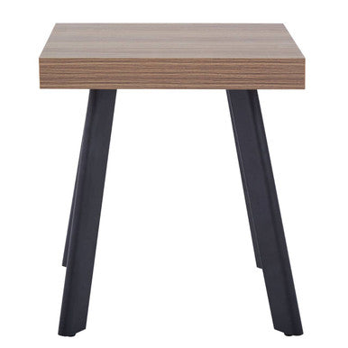 Natural Wood Side Table with U-Shaped Base | Oakwill