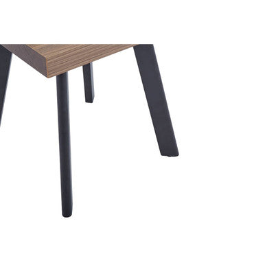 Natural Wood Side Table with U-Shaped Base | Oakwill
