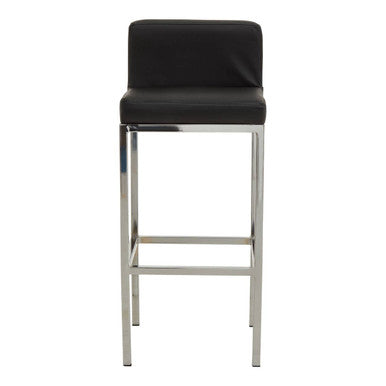 Black and Chrome Finish Bar Chair | Baina