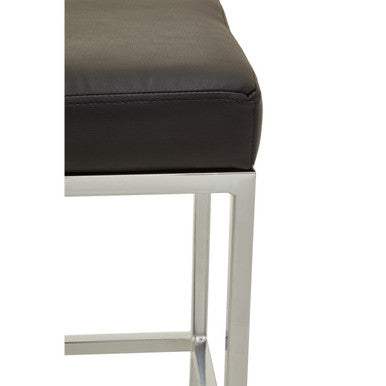 Black and Chrome Finish Bar Stool | Baina