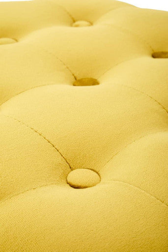Loretta Pistachio Velvet Stool with Button Tufting