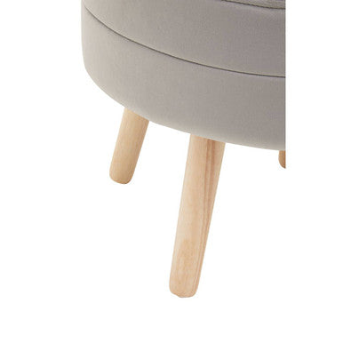 Mink Velvet Stool | Ivy