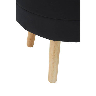 Black Velvet Stool | Ivy