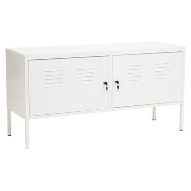 Academy Two Door White Locker Cabinet