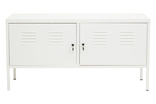Academy Two Door White Locker Cabinet
