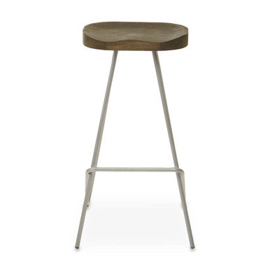 Silver Metal Frame Bar Stool | District