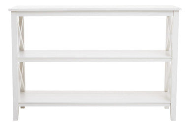 Heritage Two Shelf Large White Bookcase