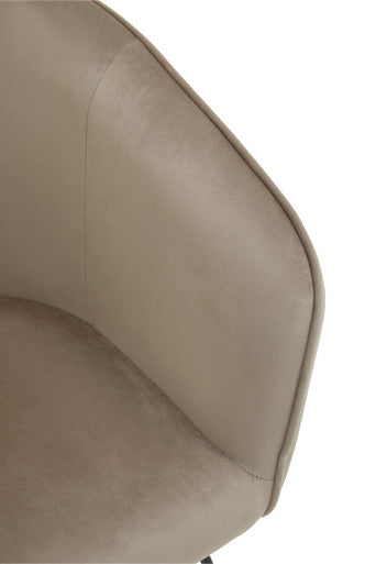 Stockholm Mink Velvet Chair