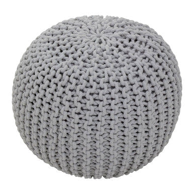 Grey Knit Pouffe | Kids