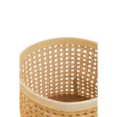 Depok Small Rattan Planter with Metal Stand
