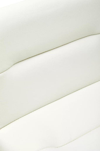 White Leather Effect Bar Stool | Baina