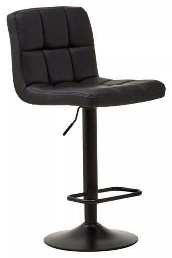 Black Faux Leather Bar Chair | Baina