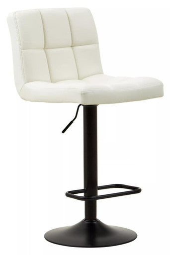 White Faux Leather Bar Chair | Baina