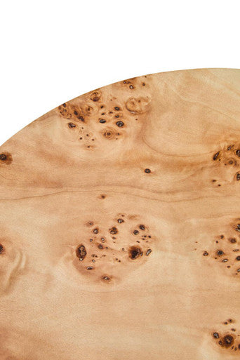 Mota Natural Wood Effect Round Side Table