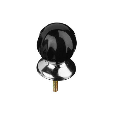 Set Of 4 Retro Style Black Ceramic Drawer Knobs