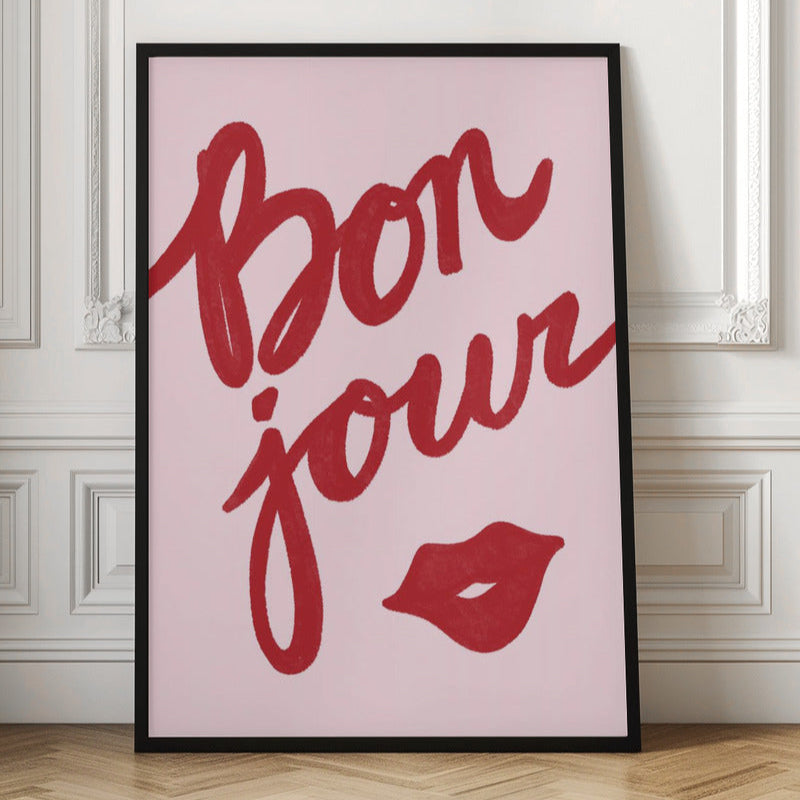 Bonjour Kiss Print