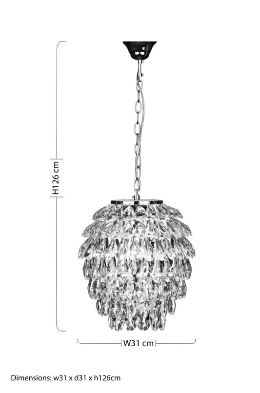 Crystal Pendant Light | Fallon