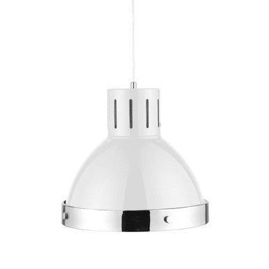 White and Chrome Pendant Light | Jasper