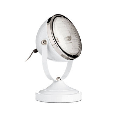 Spot White and Chrome Table Lamp | Jasper