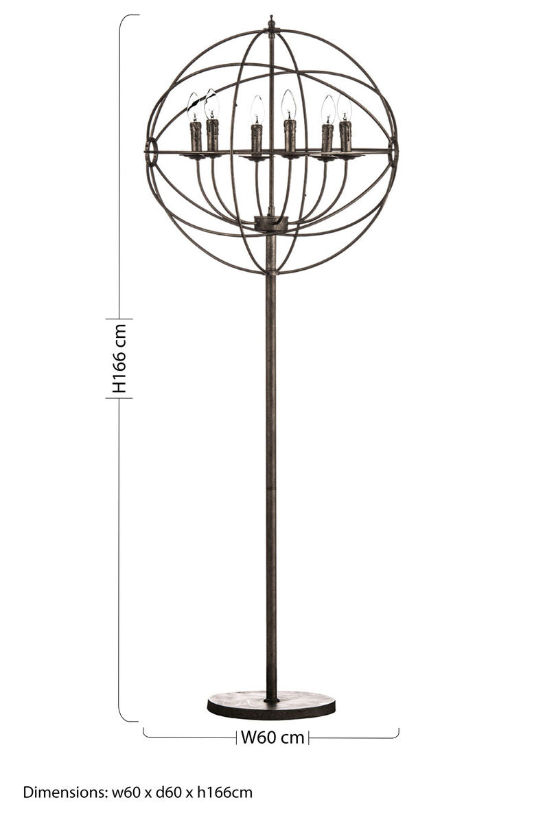 6 Arm Floor Lamp | Orbital