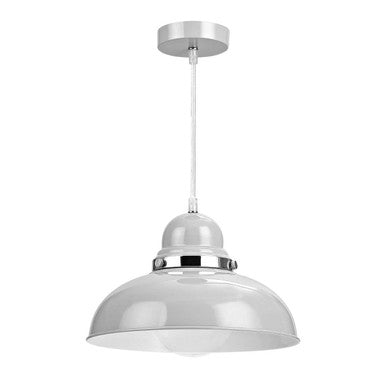 Flint Grey Bowl Shaped Pendant Light | Vermont