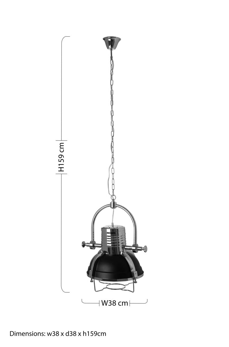 Black Pendant Light | Industrial Revolution