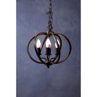 Aspen Matt Black Iron Pendant Light