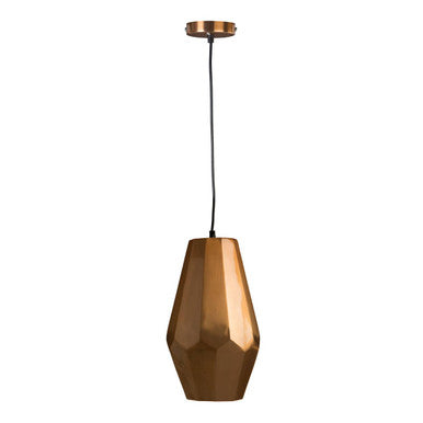 Aluminium Copper Finish Small Pendant Light | Stockholm
