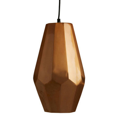 Aluminium Copper Finish Large Pendant Light | Stockholm