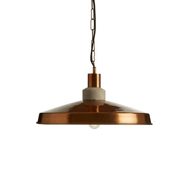 Copper Finish and Aluminium Pendant Light | Stockholm