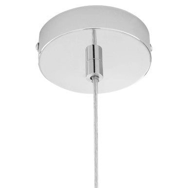Bowl Shaped Pendant Light with Chrome Finish | Jasper