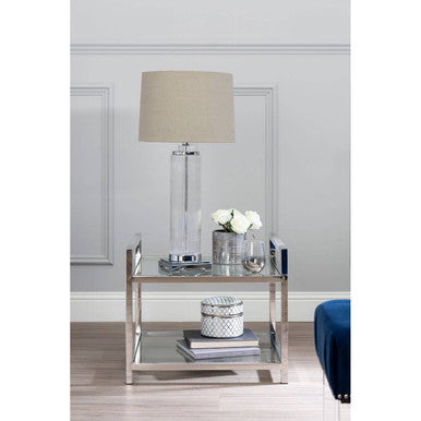 Alona Table Lamp With Stone Linen Shade
