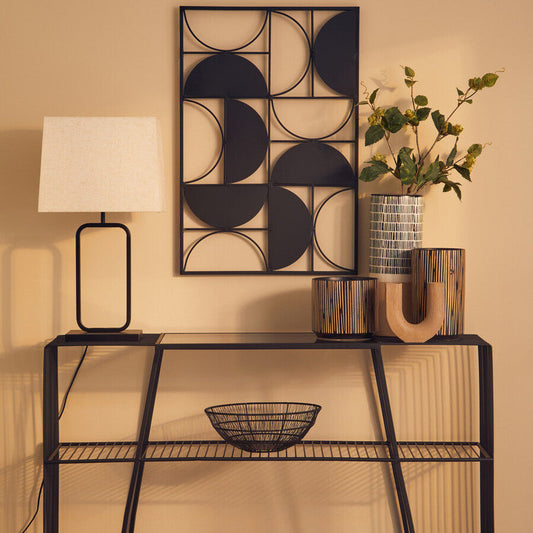 Lucas Natural and Black Table Lamp