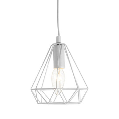 White Metal Wire Pendant Light | Beli