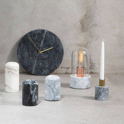 Lamonte Bell Lamp with Grey Marble Base