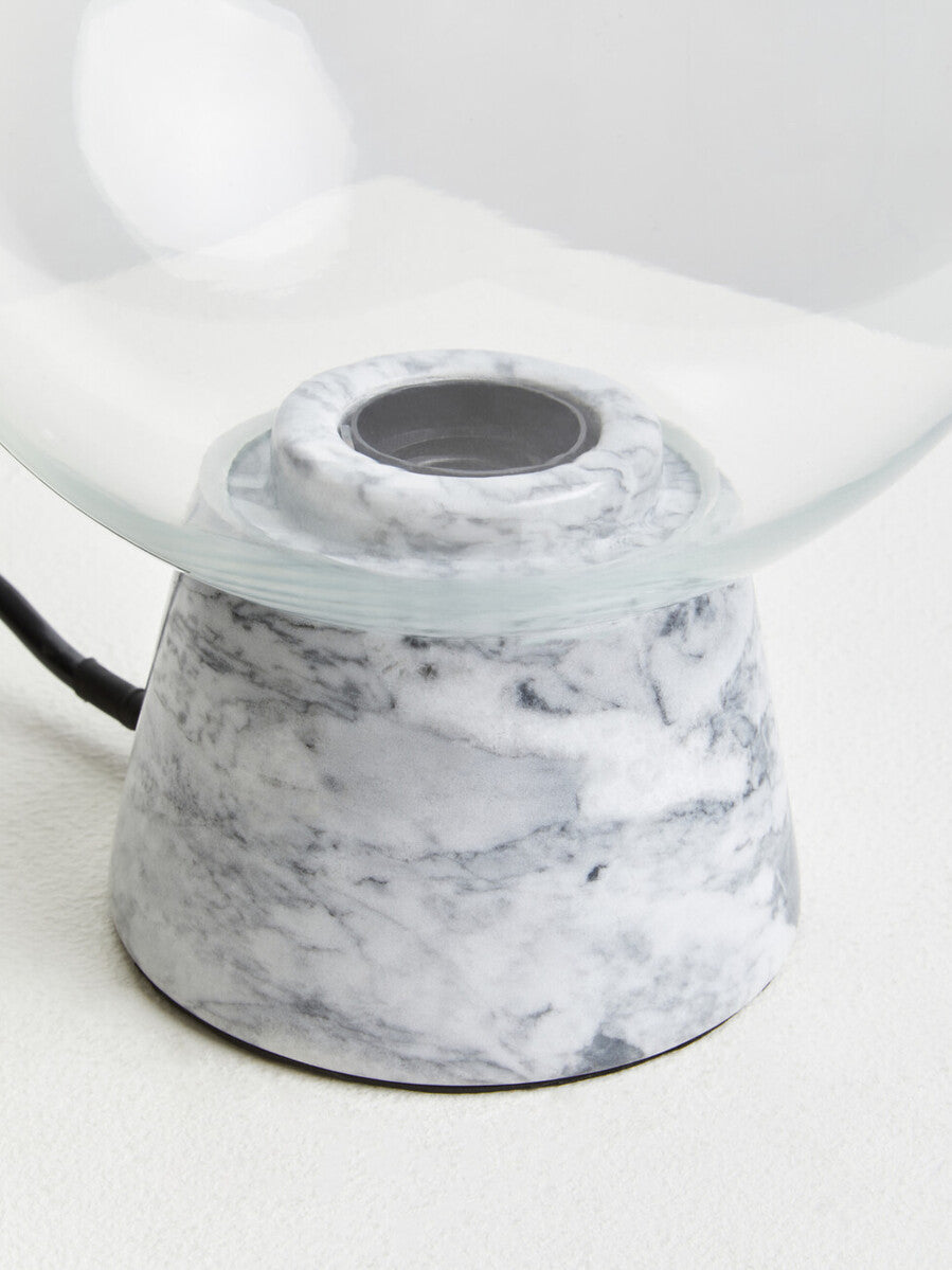 Globe Lamp with Grey Marble Base | Lamonte