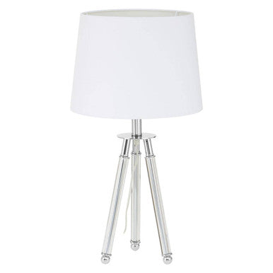 Chrome Finish Tripod Table Lamp | Halia