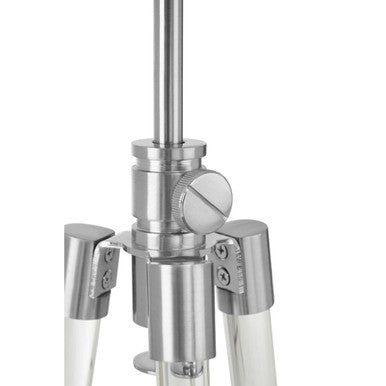 Nickel Finish Tripod Table Lamp | Halia