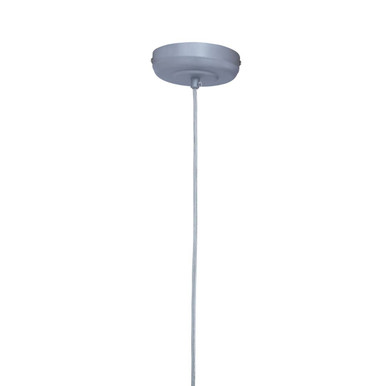 1 Bulb Silver Finish Pendant Light | Lavis
